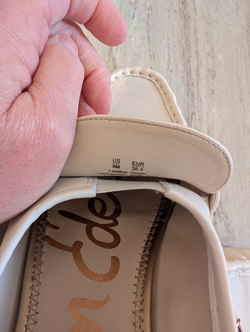 Sam Edelman Lucca Bit Loafer in Modern Ivory Leather Size 8 - Picture 9 of 10